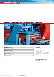 Werkzeugwagen und Handwerkzeuge - Derendinger