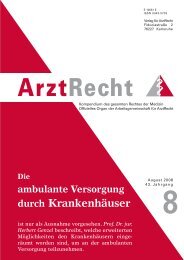 Prof. Dr. jur. Herbert Genzel - Arztrecht