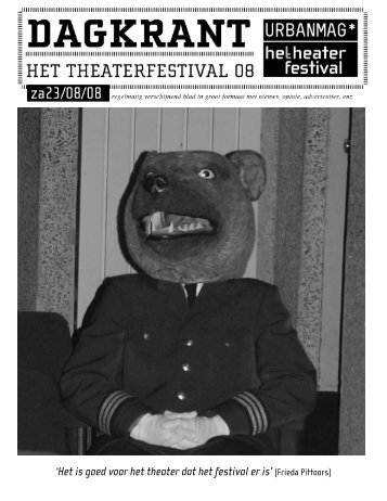 Dagkrant 1 - Het Theaterfestival - deSingel