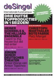 Folder Duits theater - deSingel