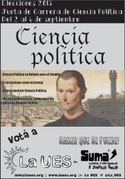 La UES - Pre PlataformaCiencia politica