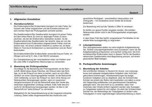 Korrekturrichtlinien Deutsch ab 2004 - Deutsch-gymnasium.de