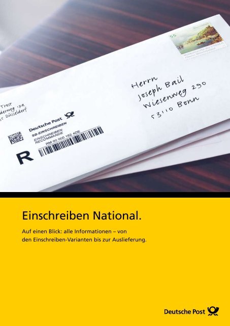 Einschreiben National. - Deutsche Post