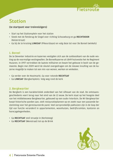 Fietsroute 'Groenste Stad van Europa' - Gemeente Deventer