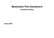 Masterplan Park Zandweerd maart 2001 - Gemeente Deventer