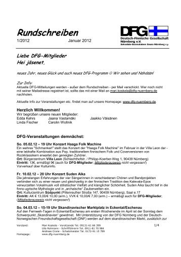 Rundschreiben - Deutsch-Finnische Gesellschaft Nürnberg e.V.