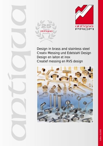 Katalogus creatief messing en RVS design - Dhondt