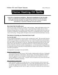 Air Issues -- Home Heating Oil Spills Fact Sheet - Wisconsin ...