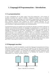 1. Linguaggi di Programmazione – Introduzione