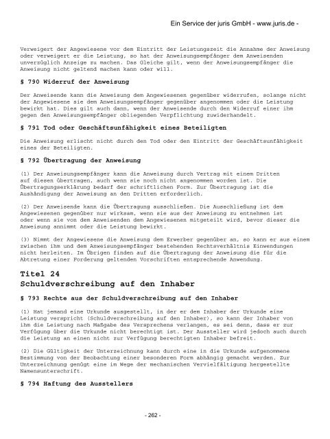 Bürgerliches Gesetzbuch - DIAG - MAV Freiburg