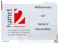 Willkommen zur hamet 2 Information