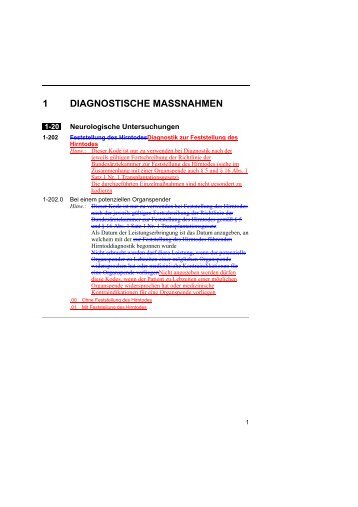 1 DIAGNOSTISCHE MASSNAHMEN - DIMDI