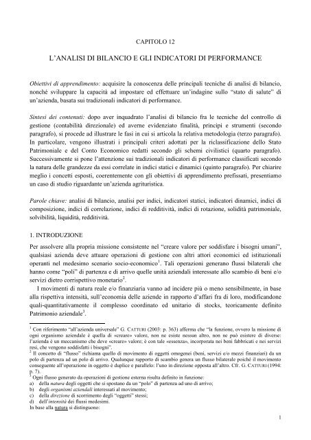 a) Analisi di Bilancio.materiale - Dip. Studi Aziendali e Sociali