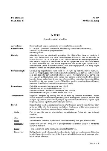 PDF-file: Aidi - Dansk Kennel Klub