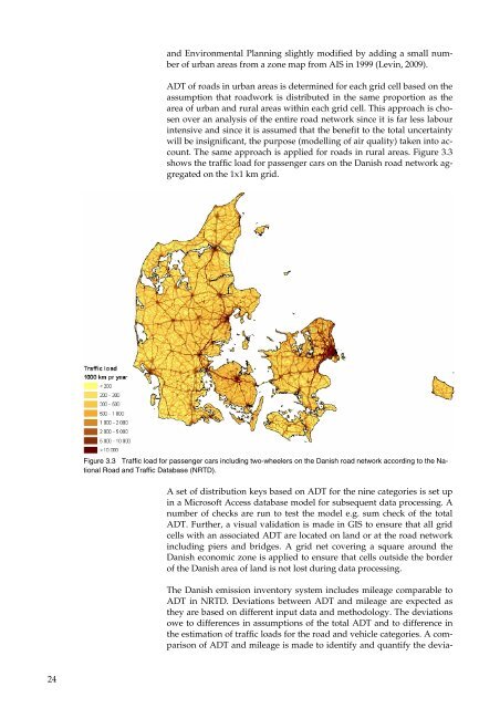 Spatial distribution of emissions to air - the SPREAD model