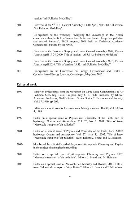 Curriculum Vitae November 2010 Personal data Short résumé