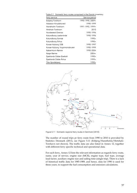 DANISH EMISSION INVENTORIES FOR ROAD TRANSPORT ...