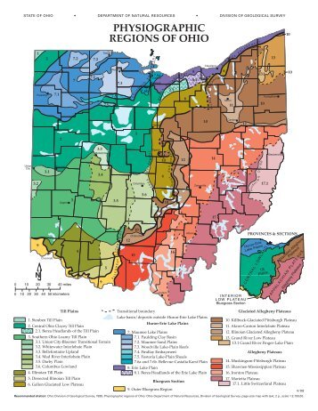 Physiographic Regions of Ohio - Ohio Department of Natural ...