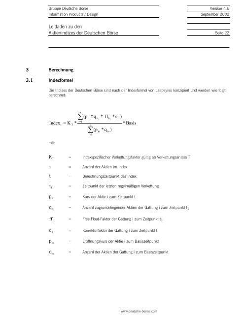 Leitfaden zu den Aktienindizes der Deutschen Börse