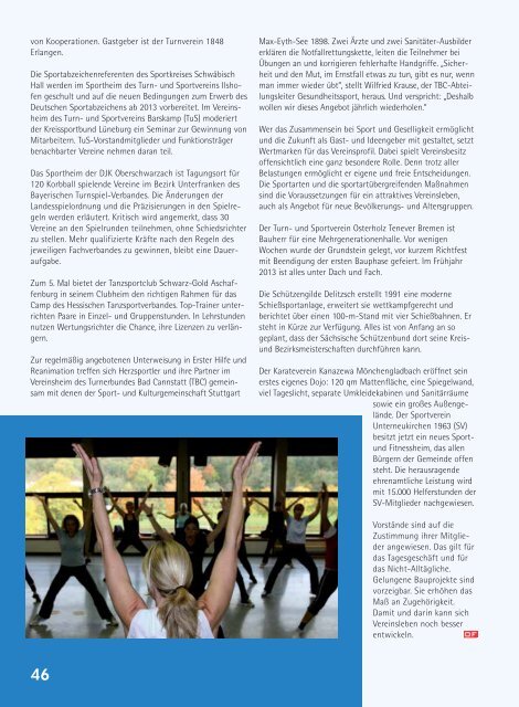 Ausgabe 1/2013 - Deutsche Olympische Gesellschaft