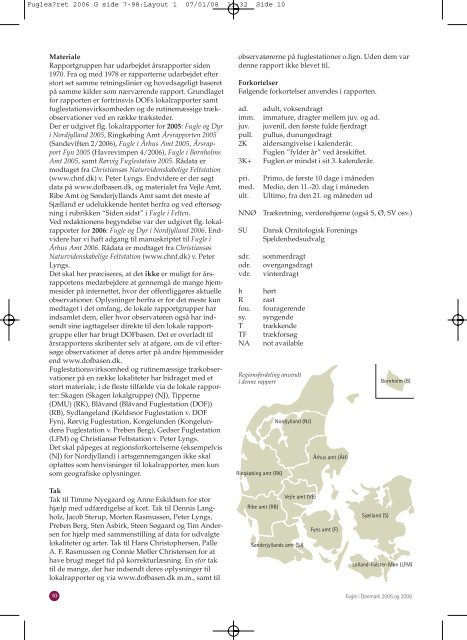 2005 og 2006 - Dansk Ornitologisk Forening