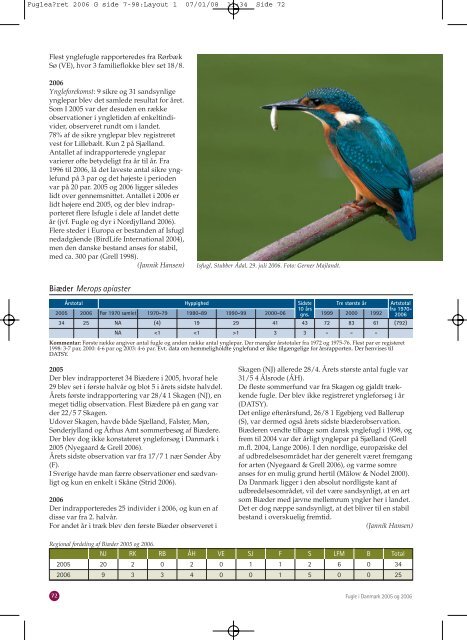 2005 og 2006 - Dansk Ornitologisk Forening