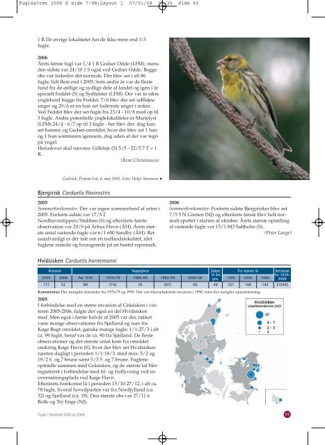 2005 og 2006 - Dansk Ornitologisk Forening