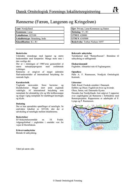 Nordjyllands amt - del 2 - Dansk Ornitologisk Forening