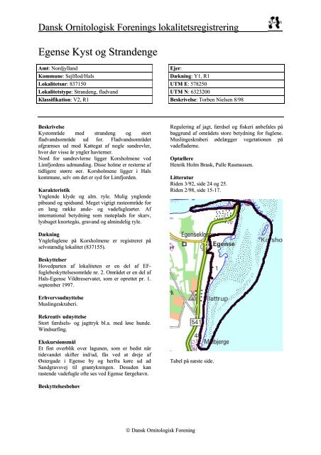 Nordjyllands amt - del 2 - Dansk Ornitologisk Forening