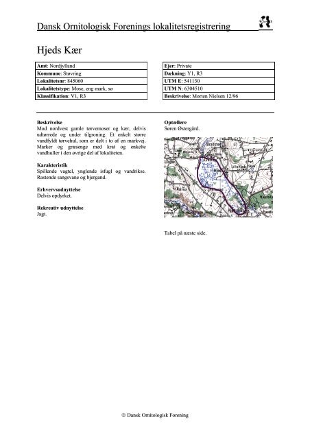 Nordjyllands amt - del 2 - Dansk Ornitologisk Forening