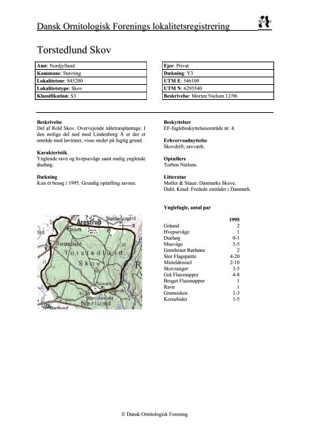 Nordjyllands amt - del 2 - Dansk Ornitologisk Forening