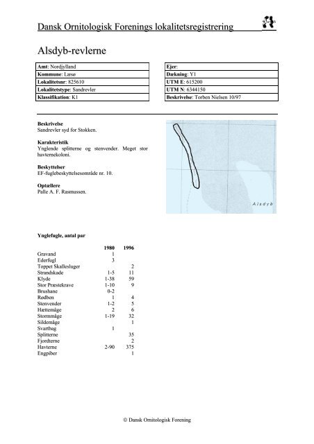 Nordjyllands amt - del 2 - Dansk Ornitologisk Forening