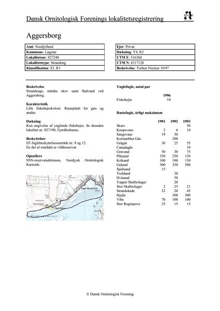 Nordjyllands amt - del 2 - Dansk Ornitologisk Forening