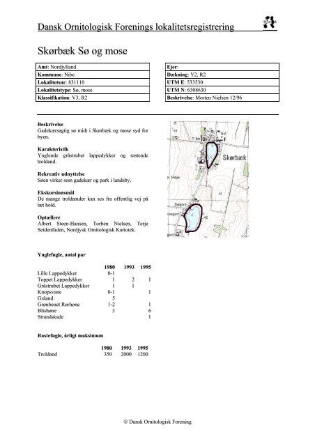 Nordjyllands amt - del 2 - Dansk Ornitologisk Forening