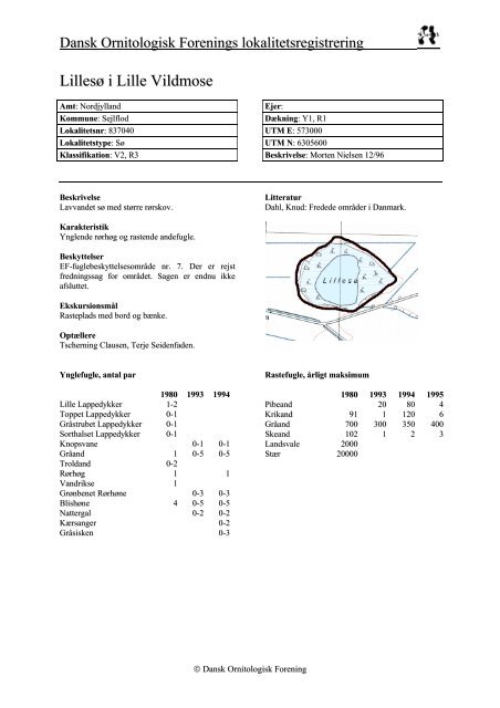 Nordjyllands amt - del 2 - Dansk Ornitologisk Forening