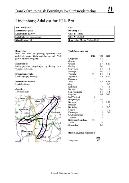 Nordjyllands amt - del 2 - Dansk Ornitologisk Forening