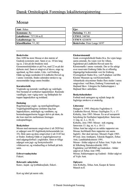 Århus amt - bind 2 - Dansk Ornitologisk Forening