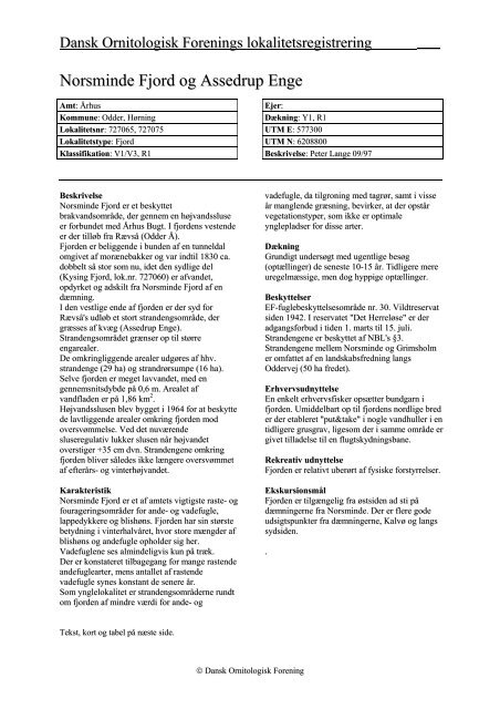 Århus amt - bind 2 - Dansk Ornitologisk Forening