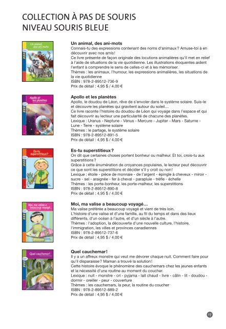 Catalogue en format pdf - Dominique et Compagnie