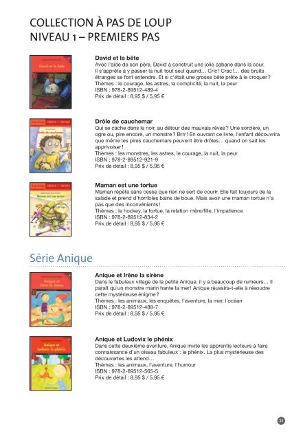 Catalogue en format pdf - Dominique et Compagnie