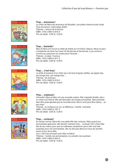 Catalogue en format pdf - Dominique et Compagnie