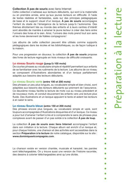 Catalogue en format pdf - Dominique et Compagnie
