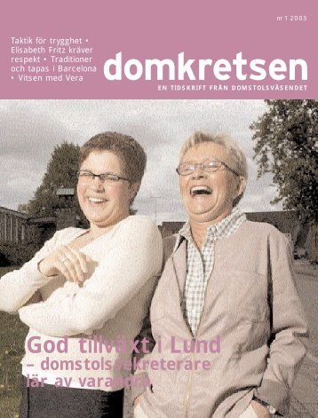 Domkretsen nummer 1 2003 - Sveriges Domstolar