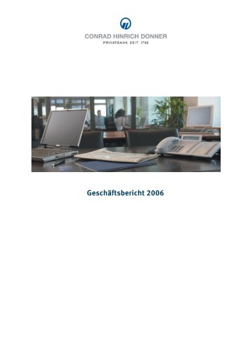 Geschäftsbericht 2006 - Donner & Reuschel