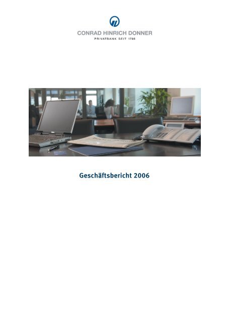 Geschaftsbericht 2006 Donner Reuschel
