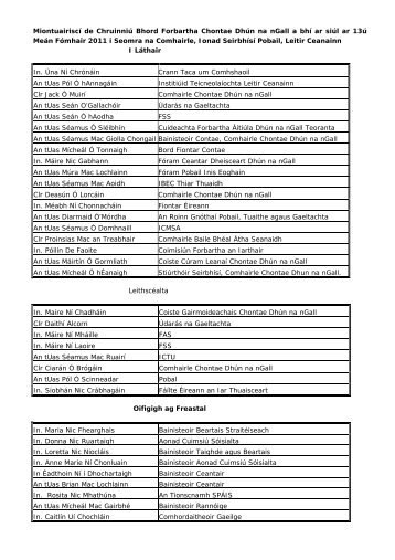 Attachment 1 - Donegal County Council