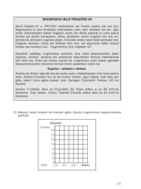 GURASOENTZAKO GALDERA-SORTA Ebaluazio diagnostikoa