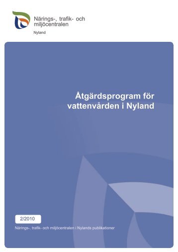 Åtgärdsprogram för vattenvården i Nyland - Ymparisto.fi