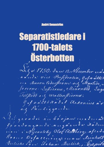 Separatistledare i 1700-talets Österbotten - Doria