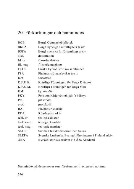 En kamp om själar - Doria